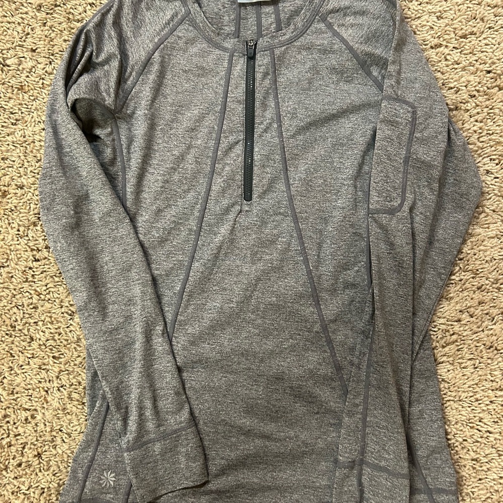 Athleta Heather Gray Long Sleeve Top